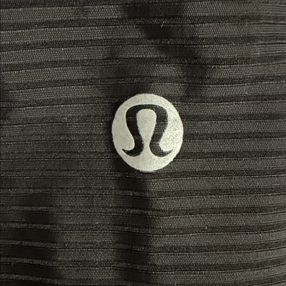 Lululemon Rib Zip-Front Cropped Run Tank Top in Black